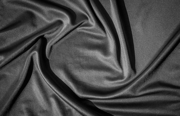 fekete ruha textúra és háttér - Fotó, kép