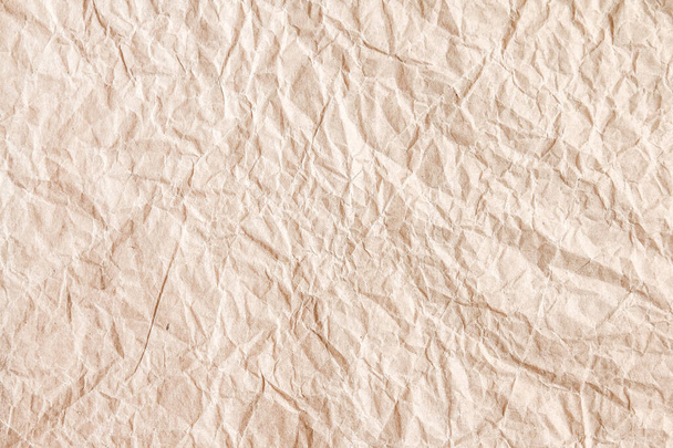 Brown wrinkle recycle paper background - Photo, Image