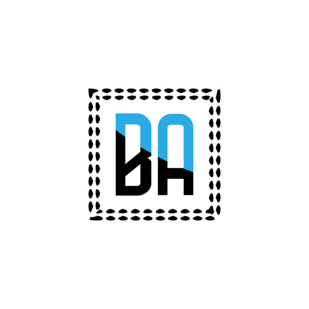 BA Uniek abstract geometrisch logo ontwerp - Vector, afbeelding