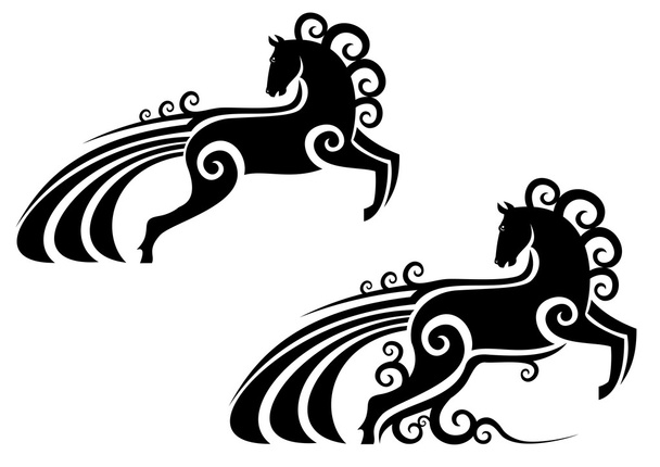 Horse mascot - Vector, Image