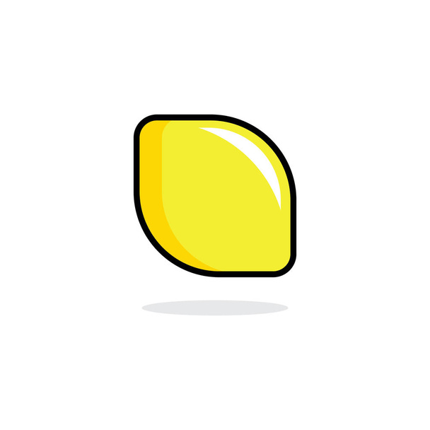 Icona di illustrazione vettoriale frutta fresca limone - Vettoriali, immagini