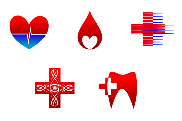 Iconos y signos de medicina
 - Vector, imagen