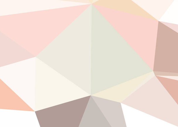 абстрактный цветовой фон с выпуклыми геометрическими фигурами, иллюстрация с треугольниками и многоугольниками - Вектор,изображение