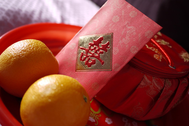 Cubertería tradicional de ceremonia de té de boda china y servir
 - Foto, imagen