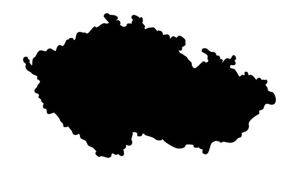 Силуэт карты Колумбии, изолированный на белом фоне - Вектор,изображение
