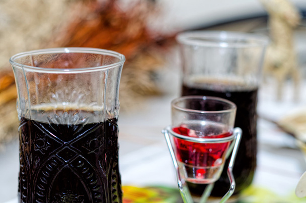 cold drink wine glass background - Foto, Imagem