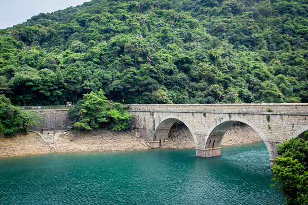 Каменный мост в водохранилище
 - Фото, изображение