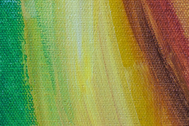 A closeup shot of a colorful canvas texture - Φωτογραφία, εικόνα