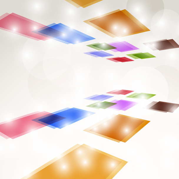 Bright colorful square fly background - Vetor, Imagem