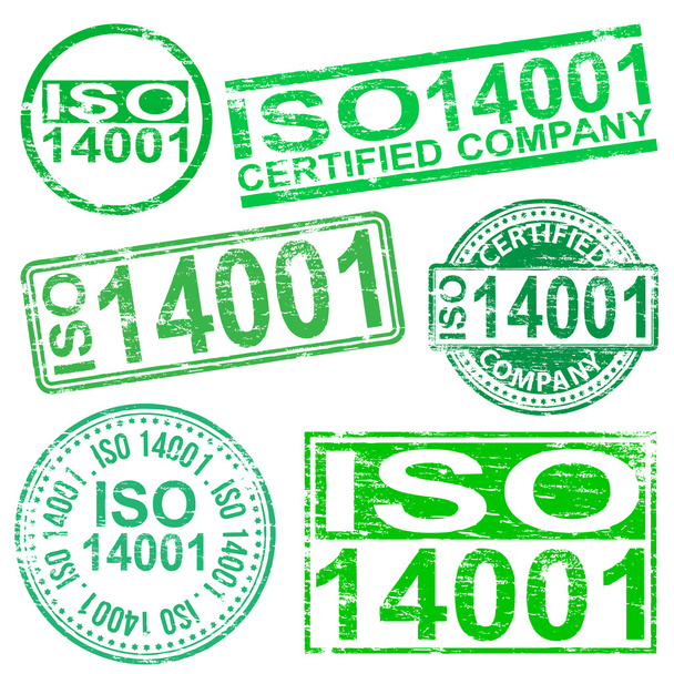 ISO 14001 razítka - Vektor, obrázek