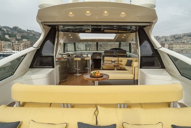luxe jacht interieur - Foto, afbeelding