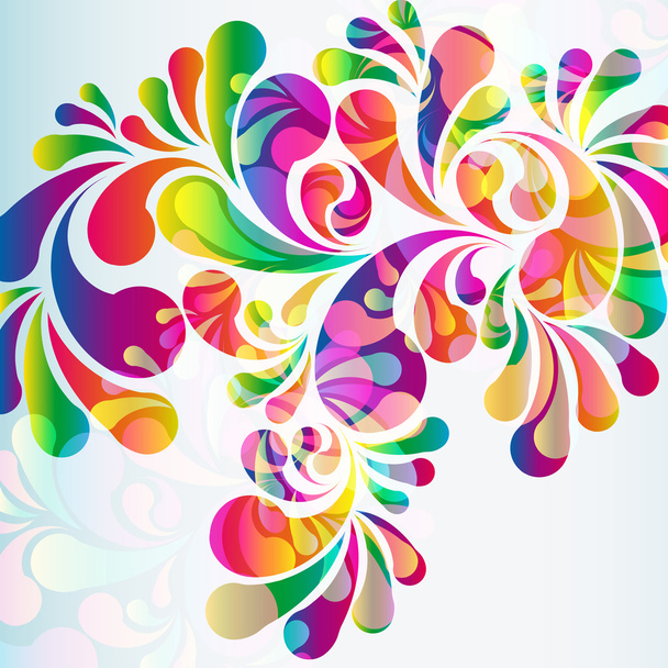 Abstract colorful arc-drop background. - Vektor, kép