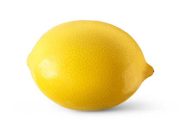 Fresh ripe raw lemon isolated on white background, high resolution image - Foto, imagen