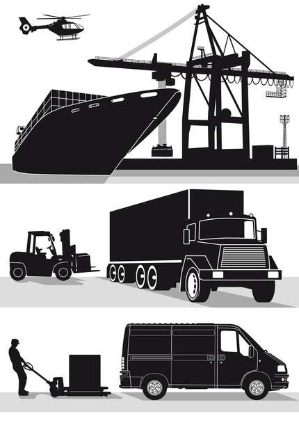 Transport and forwarding - Vektor, kép