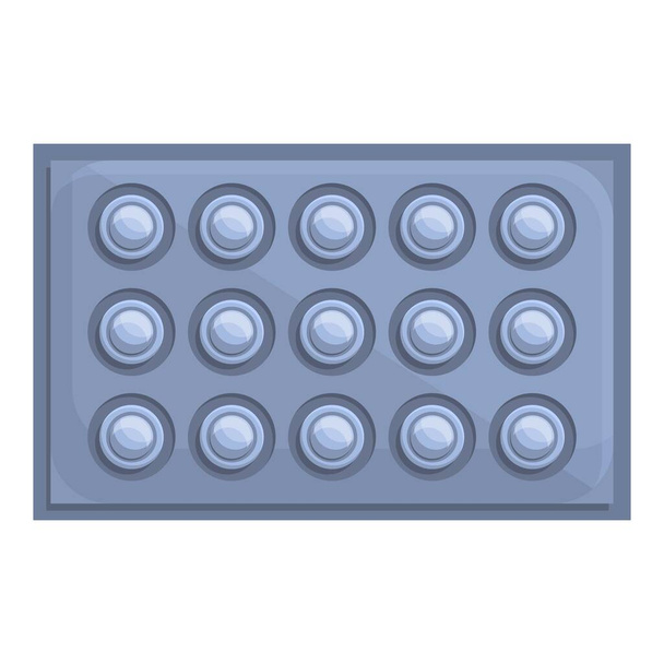 Steel cipher icon, cartoon style - Vektor, Bild