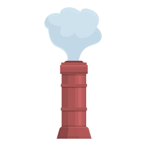 Factory chimney icon, cartoon style - Vektori, kuva