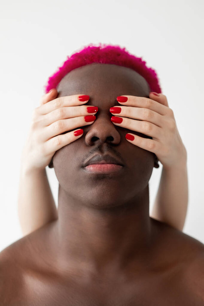 rasová tolerance slepý muž černé životy záleží - Fotografie, Obrázek