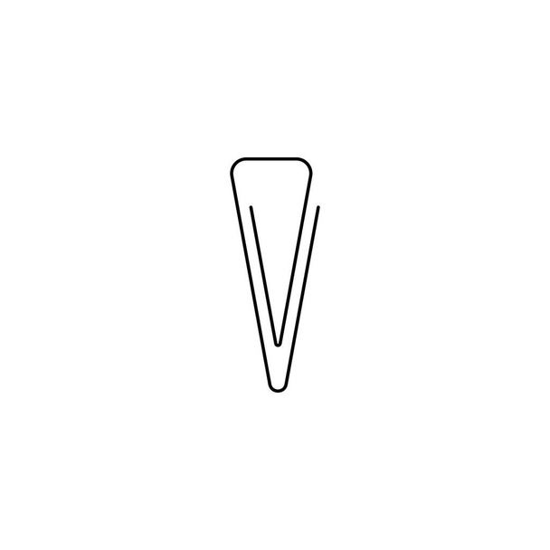 design papírového klipu logo ilustrace - Vektor, obrázek