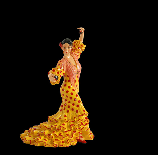 figuur van Spaanse flamenco dansers - Foto, afbeelding