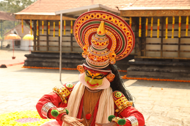 Dançarina popular tradicional Kerala Índia - Foto, Imagem