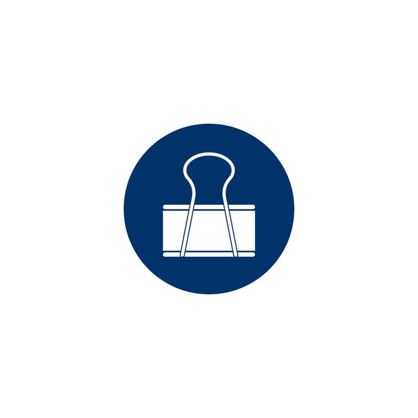 Carta clip icona vettoriale illustrazione logo design - Vettoriali, immagini