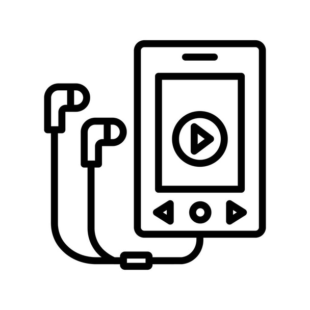 Walkman Isolated Vector icoon die gemakkelijk kan wijzigen of bewerken - Vector, afbeelding