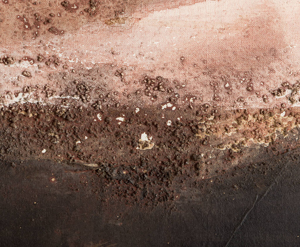 красочный фон из песчаной текстуры на холсте, имитирующий абстрактный пейзаж - Фото, изображение