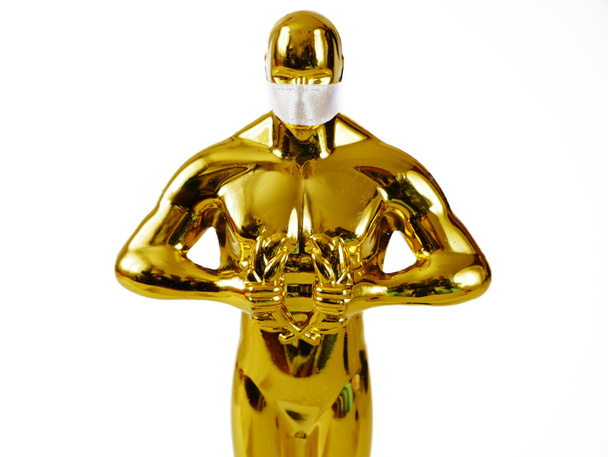 Голлівудська Академія Золотого Оскара в медичній масці. Успіх і перемога. Церемонія Оскара під час коронавірусу - Фото, зображення