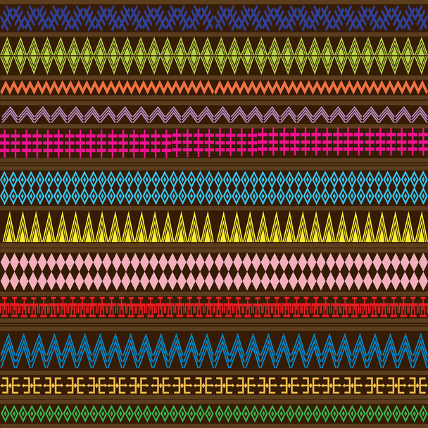 etnik geometrik süslemeli çok renkli doku - Fotoğraf, Görsel