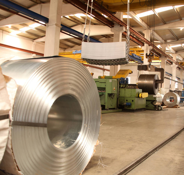 production de tôles d'acier en aluminium - Photo, image