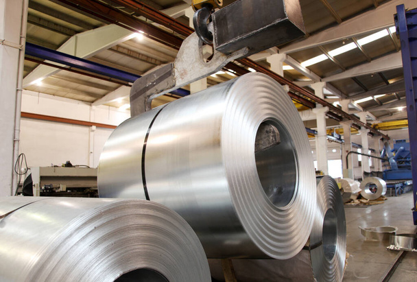 produção de chapas de aço de metal de alumínio - Foto, Imagem