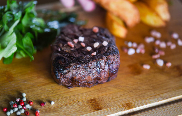 delicious beed steak on the grill - Photo, Image