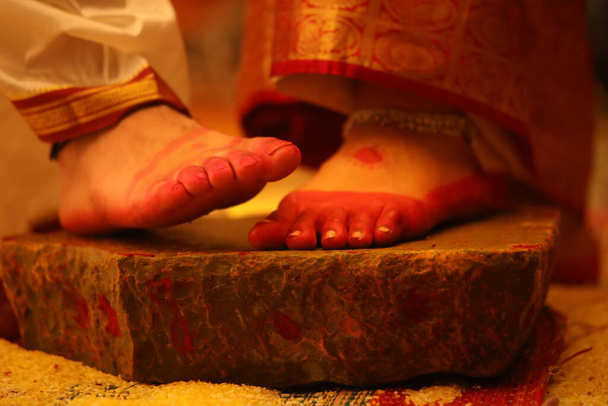 Traditionele Hindoe huwelijksceremonie - Foto, afbeelding