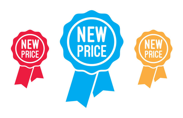 New Price Ribbons Vector Set - Vector, Image