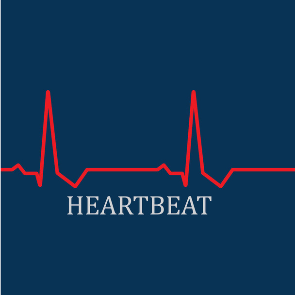 Sydämen sykemittari pulssilinjan taidevektori-ikoni, Ecg syke. Kardiologian symboli. kardiologin logo. Lääketieteellinen ikoni - Vektori, kuva