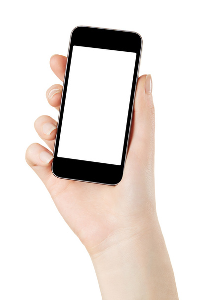 Hand holding smartphone - Fotó, kép