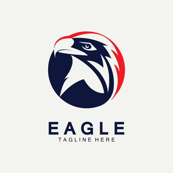 Modelo de vetor de design de logotipo de ícone de águia - Vetor, Imagem