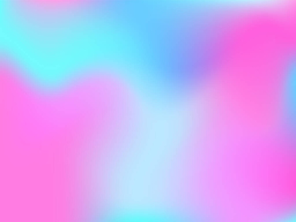 Holographic background. Bright, smooth mesh with a blurry futuristic pattern. Trendy advertising vector. Intense holographic spectrum gradient for printing products, covers. - Vector, Image
