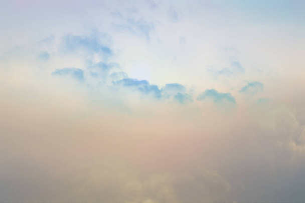 abstract sky blurred background, summer nature aerial sky view - Фото, изображение