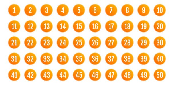 serie di pulsanti con numeri. illustrazione vettoriale - Vettoriali, immagini