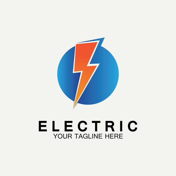 Flash Electric Logo Vektori kuvake kuvitus suunnittelumalli. Bolt Energy Icon.electric logo flash vektori pultti - Vektori, kuva