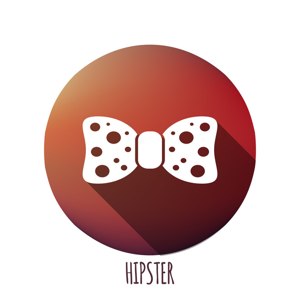 Hipster bow tie icon - Vector, Imagen