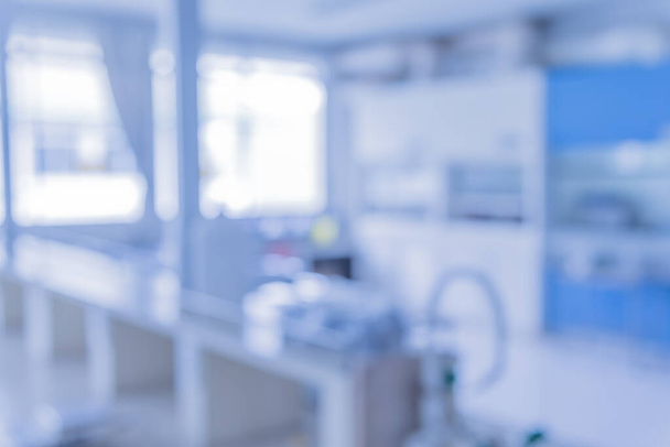 blur image of modern laboratory for pharmacy background usage . - Photo, image