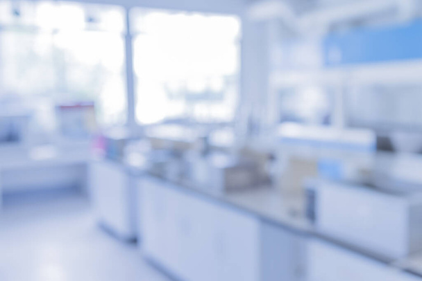 blur image of modern laboratory for pharmacy background usage . - 写真・画像