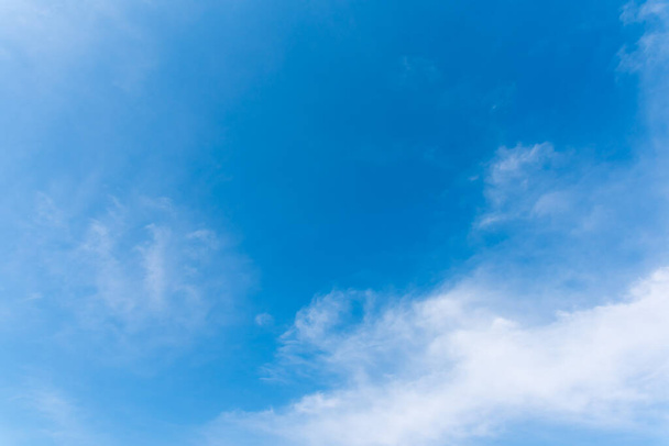 image of blue sky and white cloud on day time for background usage - Photo, Image
