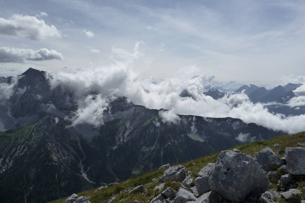 Wycieczka górska na górę Soiernspitze, Bawaria, Niemcy - Zdjęcie, obraz