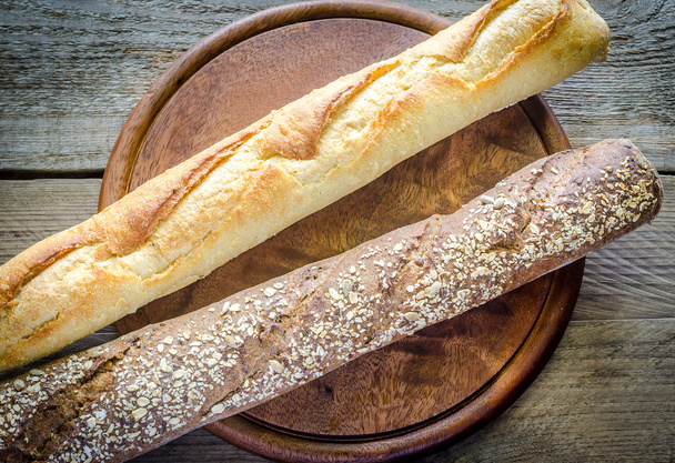 Wheat and Rye Baguettes - Photo, Image