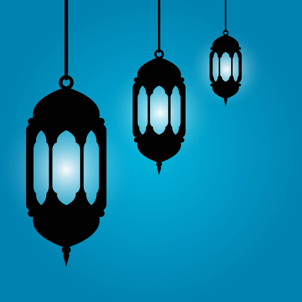  Fondo de pantalla Linterna árabe Diseño creativo Plantilla vector - Vector, imagen