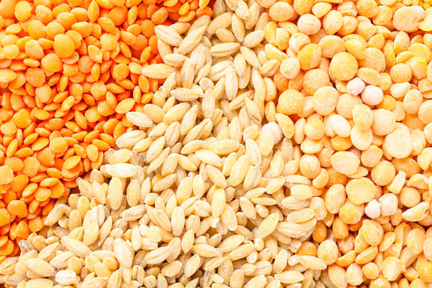 купа різних зернових і бобових як фон
 - Фото, зображення