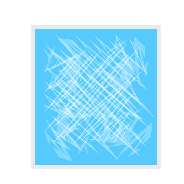 wzory lodu na zimowym zamarzniętym oknie abstrakcja powierzchni zimnej pory roku obiekt tekstury na białym tle - Wektor, obraz